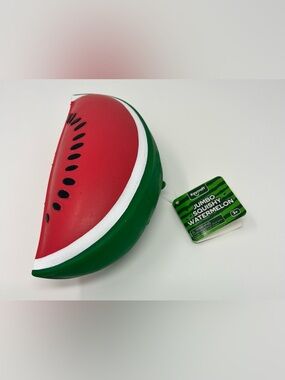 Five Below Keycraft Jumbo Squishy Watermelon 9” New With Tags